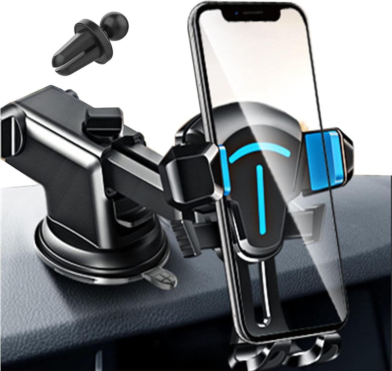 Car Phone Mount Air Vent Cell Phone Holder for Car Hands Free Easy Clamp Cradle-image
