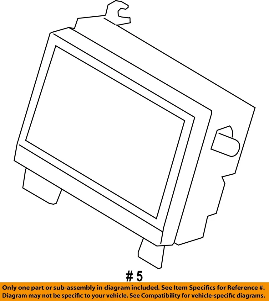 Used Infotainment Display fits: 2006 Subaru Tribeca dash display screen w/naviga Foto 3 de 4