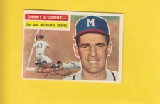 1956 Topps #272 Danny O'Connell Milwaukee Braves EX/NM Lot #15216