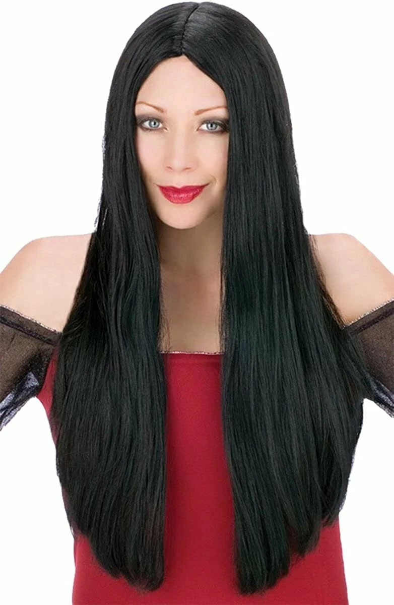 Fun World Adult Long Black Locks Vampire Wig Costume eBay