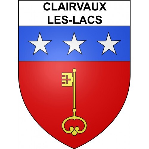 Clervaux Rise Logo Clairvaux-les-Lacs 39 ville sticker blason écusson autocollant adhésif ...
