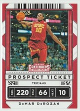 2020-21 Panini Contenders Draft Picks Prospect Ticket #49 DeMar Derozan Trojans