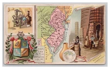 Arbuckles' Ariosa Coffee New Jersey Vintage ©1889 Advertising Trade Card