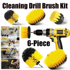 6 Pcs Power Scrubber Drill Brush Set Scrubber Shower Tile Grout Wall Spin Tub