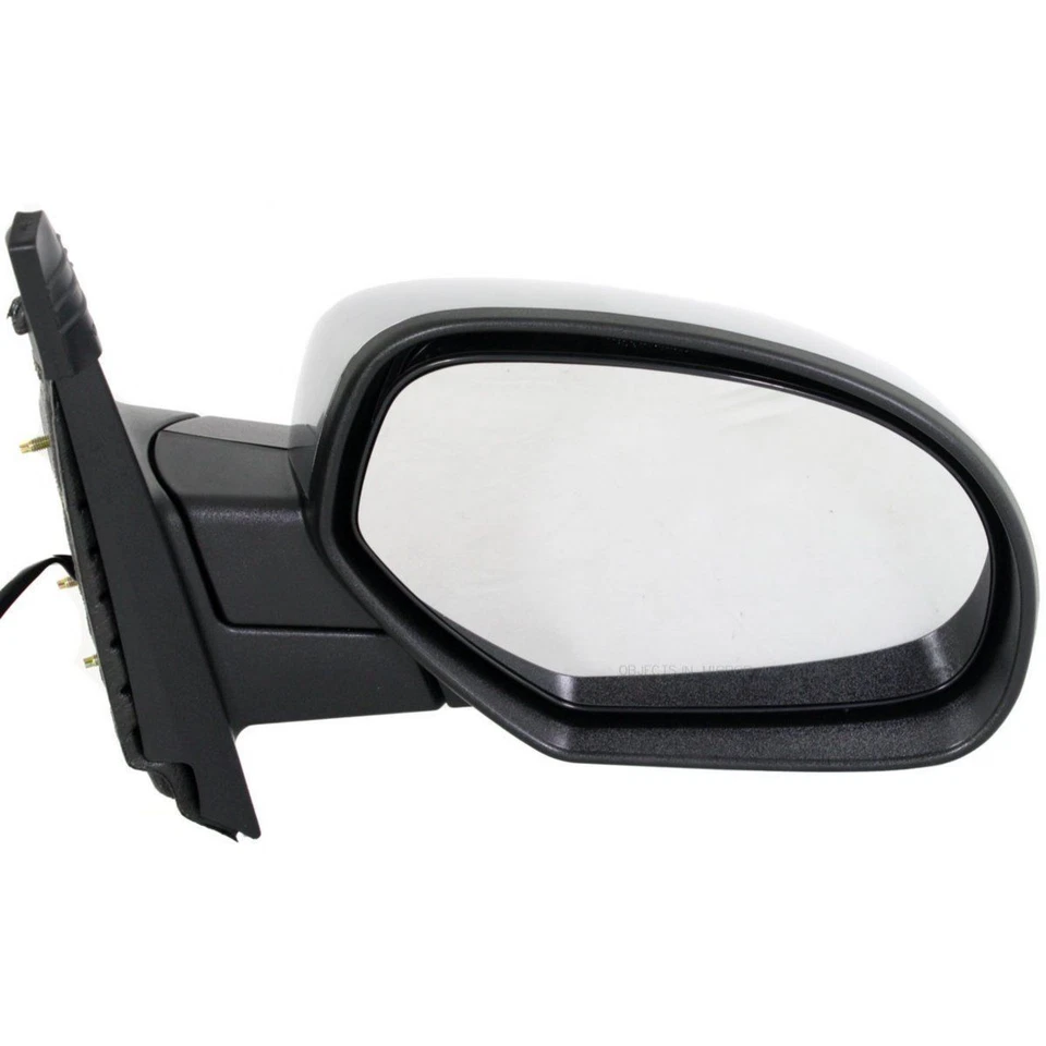 Espelho elétrico aquecido cromado escovado lateral passageiro para 2007-2014 Suburban Yukon - Imagem 2 de 4