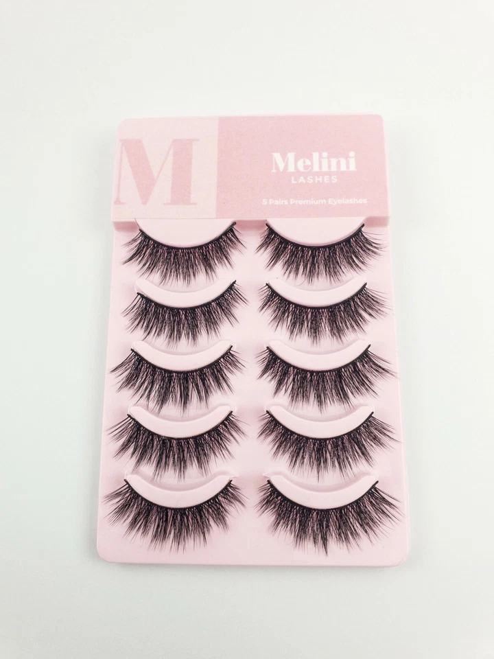 5 pares de extensiones de pestañas postizas 3D largas de aspecto natural pestañas postizas Foto 3 de 4