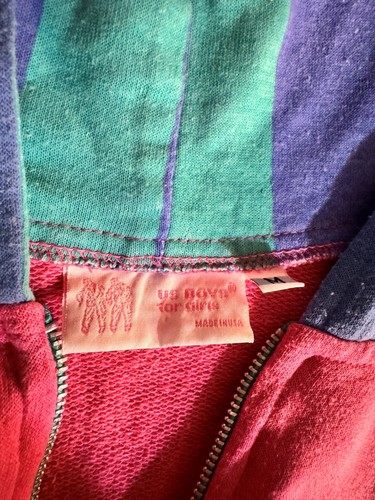 Vintage US Boys For Girls Zip Up Hoodie Size Medium Great Condition - Picture 3 of 7