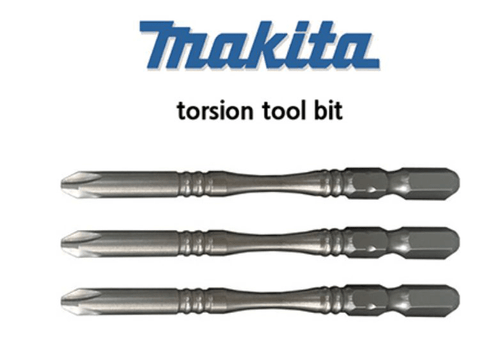 MAKITA A-57489 Silver Torsion Screw Bit 1/4" Hex PH 2 (Slim) 85mm kor - Picture 1 of 3