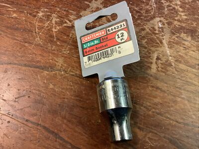 NOS Craftsman 944231 9mm 1/2  Drive 12pt Socket Made In U.S.A (new)