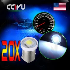 20Pcs White BA9S LED SMD 1895 DASH INSTRUMENT PANEL CLUSTER Light Bulbs For Ford