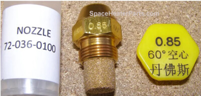 72-036-0100 Nozzle .85 for 125k btu Pro Temp Sun Stream radiant htr