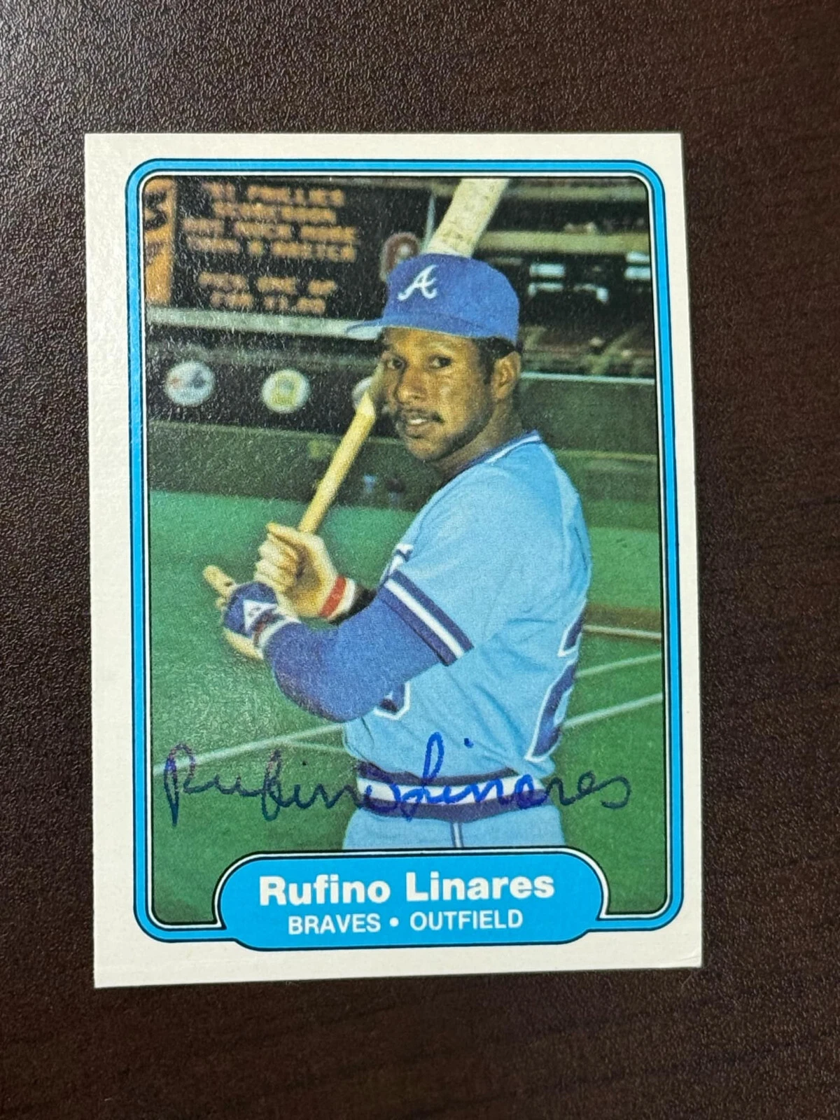 Rufino Linares trading card