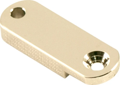Kluson USA Brass Archtop Pickguard Bracket Foot 1.25 in. Nickel