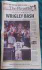 2003 NLCS FLORIDA MARLINS VS CHICAGO CUBS  7-GAME SERIES NEWSPAPER COVERAGE — photo 2
