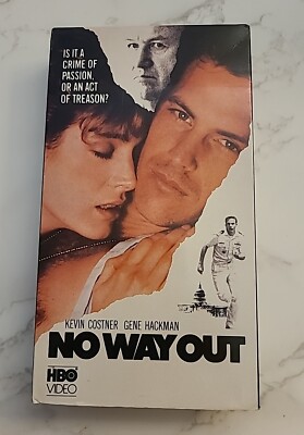 Betamax BETA MAX Tape No Way Out Kevin Costner Gene Hackman 1987 GREAT condition