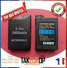 Batterie pour Sony PSP 1000 - 1004 (pas Slim & Lite) 3600 mah Fat battery pack