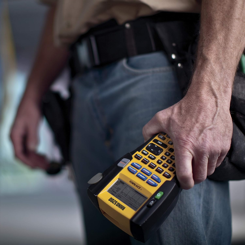 Industrial Label Maker Rhinopro 5200 with Carry Case for Job Sites