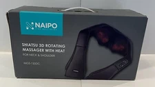 Naipo Shiatsu Back and Neck Massager with Heat Deep