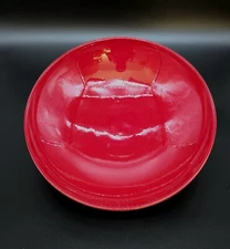 Waechtersbach Germany Large Red Ceramic Pasta Salad Serving Bowl 12 7/8"W
