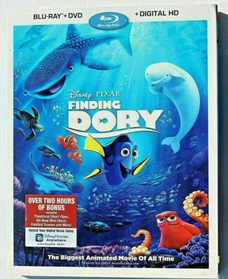New & Sealed - Finding Dory (Blu-ray, 2016, Widescreen) with Slipcover box