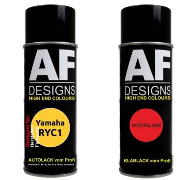 Motorradlack Spraydose Set für  Yamaha RYC1 Reddish Yellow Cocktail3c Basislack 