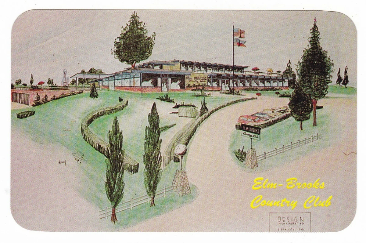 1960's LAKE OKOBOJI IOWA ELM BROOKS COUNTY CLUB GOLF COURSE POSTCARD IA  BEACH !! | eBay