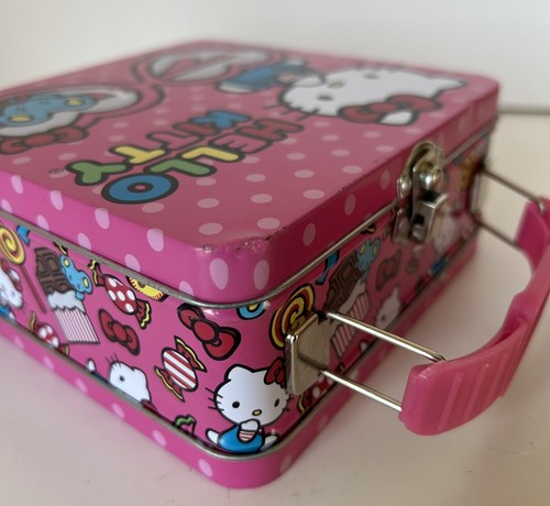 Sarnio HELLO KITTY mouse Joey LOT ~Candy Theme" Tin Lunchbox 2014+Storage/Purse - Picture 9 of 14