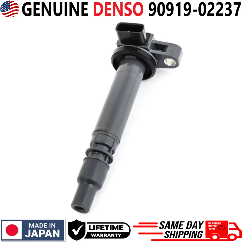 4 bobinas de encendido DENSO para Toyota & Scion xA xB 2000-2016, 90919-02237 GENUINAS Foto 4 de 4