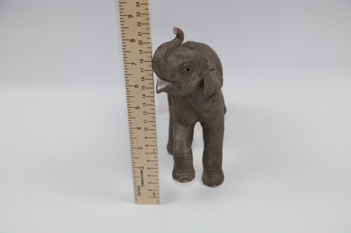 LENOX Asian Elephant Standing Trunk Up Porcelain Endangered Baby Animals 1992 - Picture 5 of 9