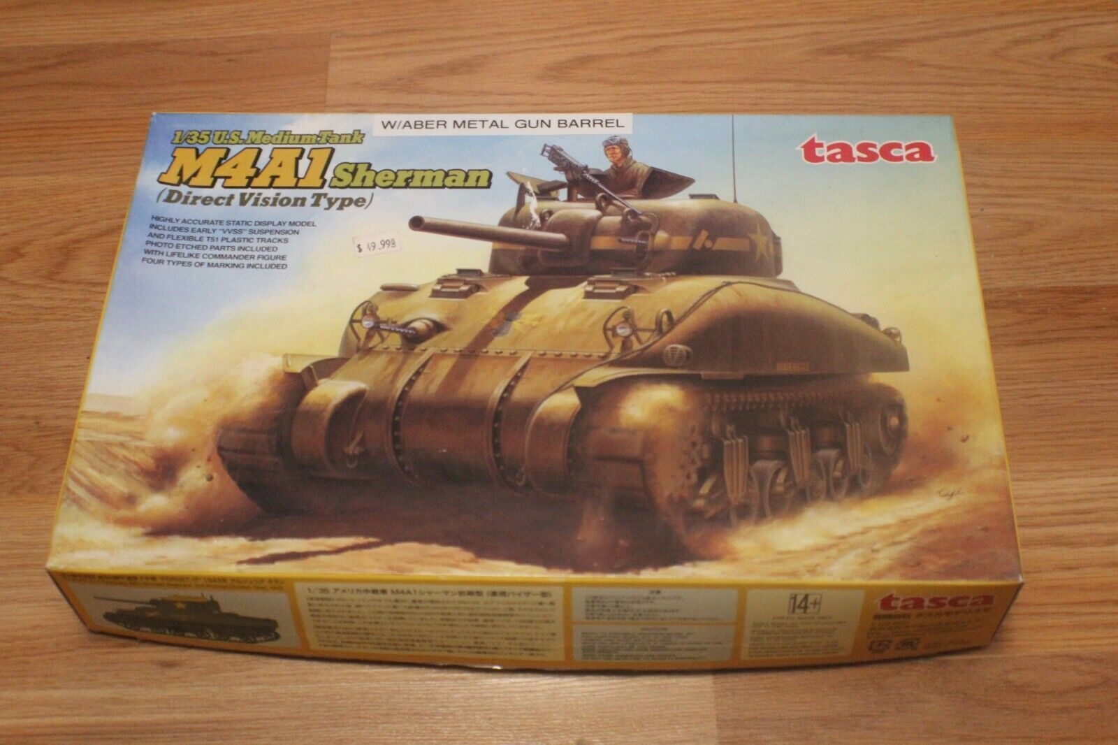 Hard to Find Japan Tasca M4A1 Sherman 1/35 U.SMedium Tank Kit Super specjalna cena