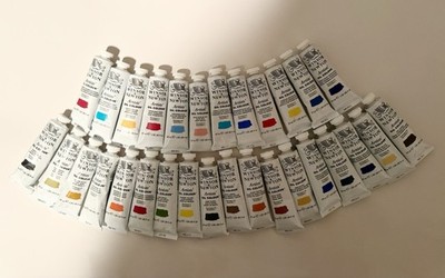 LOT OF 30 Winsor & Newton Artists Oil Colour 37ml Paint Tubes *NEW!