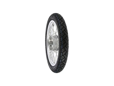 Komplettrad vorn 1,6x16" Alufelge + Edelstahlspeichen + Reifen Vee Rubber 094 - Bild 1 von 4