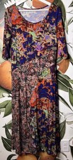 Soft Surroundings Estelle Floral 3/4 Sleeve Maxi Dress Multicolor MP Boho Floral