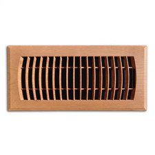 Faux Wood 4 In. X 10 In. Plastic Floor Register In Oak Grain
