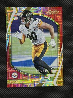 Panini 2021 Absolute T.J. Watt #95 Pittsburgh Steelers Red Squares /499