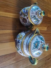 Lattiera zuccheriera ceramica maiolica Deruta ditta Grazia.