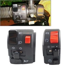 For 7/8 Motor Handlebar Horn Button Turn Sign...