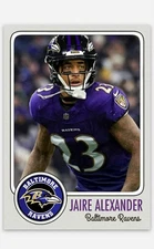 Jaire Alexander  Novelty Football Card! Baltimore Ravens