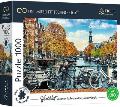 NEW Trefl Jigsaw Puzzle 1000 Pieces UFT Autumn in Amsterdam, Netherlands