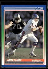 1990 Score John Elway Denver Broncos #10