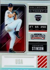 Elite Extra Edition #USA-GS Graeme Stinson USA Collegiate Tickets Holo