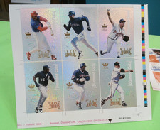 1996 FLAIR DIAMOND CUTS COMPLETE SET UNCUT SHEET KEN GRIFFEY JR  NICE FLEER