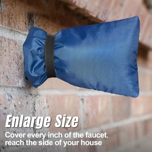 Winter Outdoor Faucet Cover - 3M Insulated Spigot Sock, Waterproof, 10"x6.3", 4