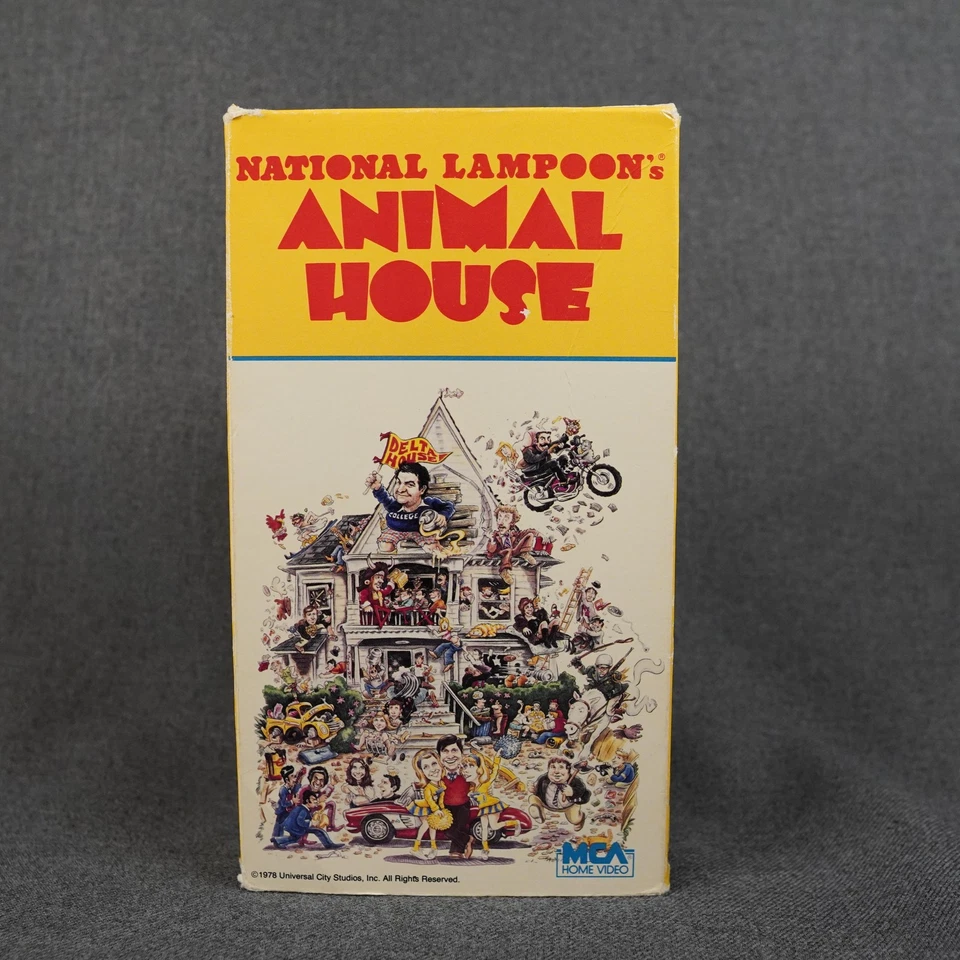 Vintage National Lampoon's Animal House VHS Tape 1988 MCA Home Video R Hi-Fi Foto 4 de 4