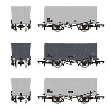 Accurascale ACC2828 DGM 12 Hopper - BR Grey Black Panels Triple Pack OO Gauge