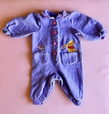 VINTAGE Pooh Tag Pooh Winnie the Pooh Piglet Coverall 6/9 Months