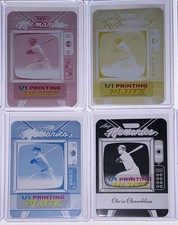 2025 Leaf Vivid Baseball Chris Chambliss Memories Printing Plate 1/1 Set