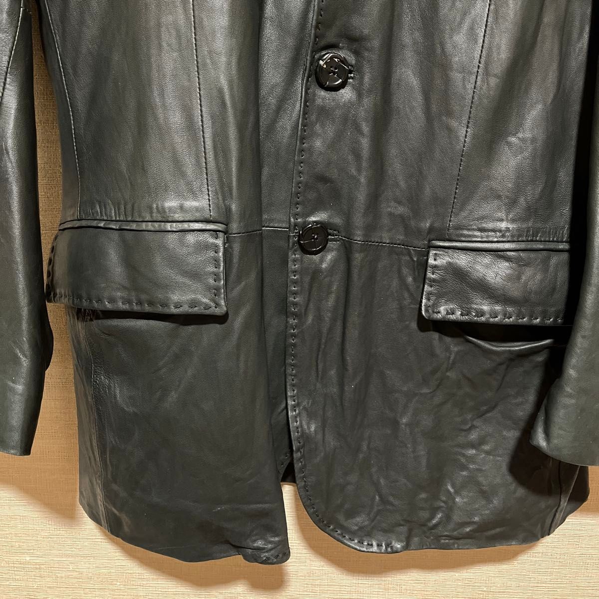 UNIVERSAL LANGUAGE leather jacket tailored jacket… - image 4
