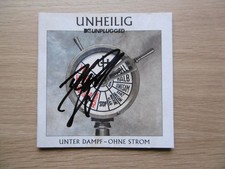 Unheilig autograph signed CD booklet "MTV unplugged - under steam - without electricity"