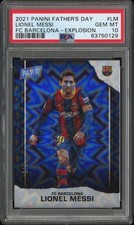 LIONEL MESSI 2021 Panini Father's Day Explosion /5 PSA 10 Pop 1 FC Barcelona
